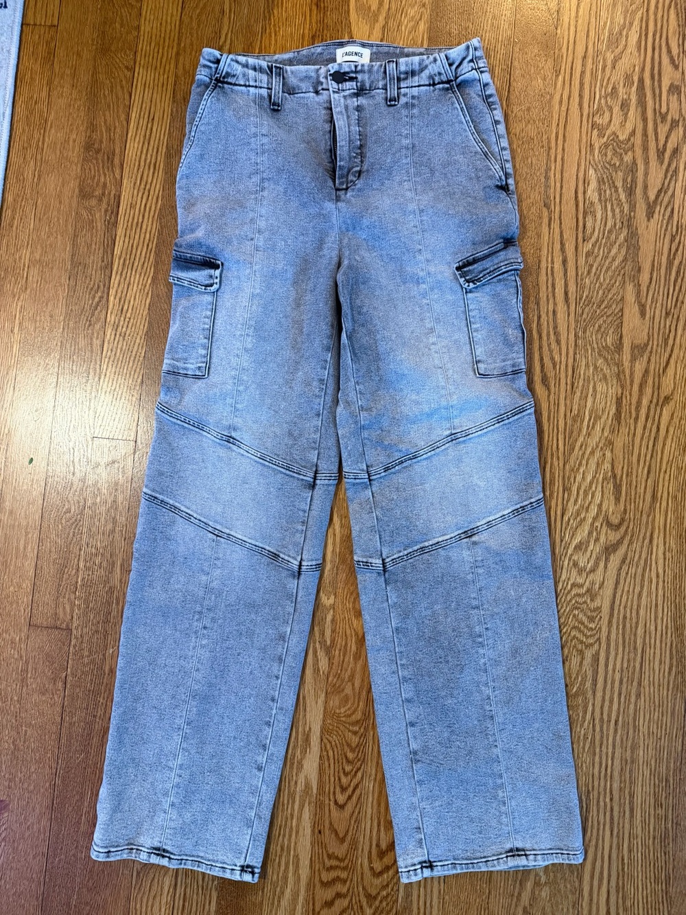L'AGENCE women’s gray cargo jeans